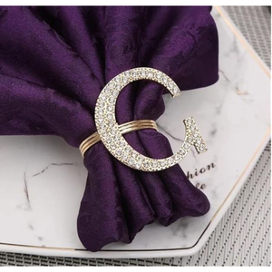 ห่วงใส่ผ้าเช็ดปากโลหะสำหรับตกแต่งโต๊ะในบ้านอุปกรณ์จัดระเบียบเนื้อเยื่อ - Product Image 4