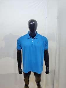 Polo homme bleu marine personnalisé avec logo, en coton piqué respirant, coupe ajustée, manches courtes, décontracté, pour le golf et le sport, T-shirts polo 2026 - Product Image 2