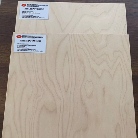 Best Seller CC Grade Reusable High-Strength 9-12-15-18-21mm Birch Plywood Premium Quality Top Rubber Core for Living Room E0