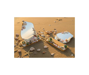 Miroir de maquillage en coquillage de haute qualité - Design artistique en coquillage naturel pour boutique, spa et usage domestique - Product Image 6