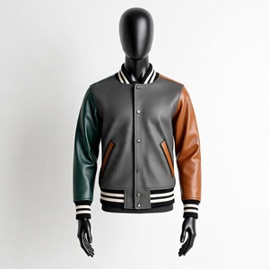 Chaqueta Bomber Varsity de Alta Calidad, Diseño de Lujo para Hombre, Personalizable, con Parches de Lana/Poliéster y Cuero PU - Product Image 6
