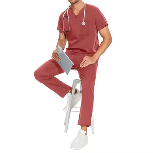Conjunto de Uniforme Médico Elástico para Hombre de la Mejor Calidad, Uniformes de Hospital para Hombre, Uniforme Médico para Adultos de Poliéster, Rayón y Elastano - Product Image 3
