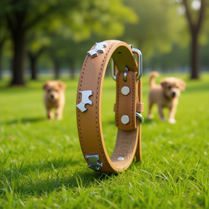 3D <b>Puppy</b> Pattern PU <b>Dog</b> <b>Collar</b> for Pets - Product Image 3