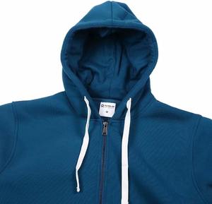 Ensemble de survêtement à fermeture éclair pour hommes 100% coton polaire poche kangourou coupe régulière respirant personnaliser logo vêtements d'hiver - Product Image 3