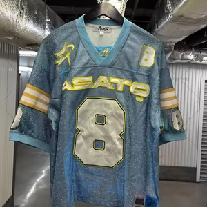 Camiseta Hip-hop Casual de Corte Regular, Teñida, Estilo Harajuku, Ropa Urbana Europea y Americana para Hombre - Product Image 6