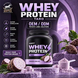 Concentrado de Proteína de Suero de Leche Elma Food 1KG Sin Azúcar Añadido 50 Porciones Fórmula de Crecimiento Muscular con BCAA Proteína en Polvo Sin GMO - Product Image 1