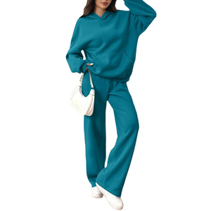 Nuevo Chándal Holgado de Moda para Mujer, Chándales Ligeros de Invierno, Hombros Caídos, Chándal Personalizado de Talla Grande - Product Image 1