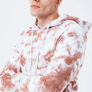Vêtements d'hiver unisexes à capuche teintés deux pièces personnalisés survêtements délavés pour hommes vente en gros de vêtements personnalisés des fabricants - Product Image 4