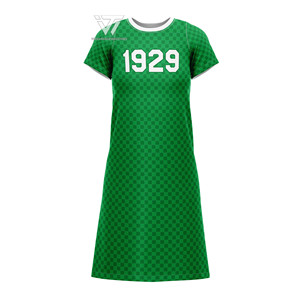 Greek Iota Phi Lambda Sorority Listo para enviar Vestido largo a cuadros de algodón orgánico Top Parafernalia griega Ropa de fiesta - Product Image 1