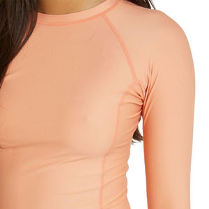 High Quality <b>Women</b> Long Sleeve Rash Guard <b>Swim</b> <b>Shirt</b> Custom Logo Printing High Quality Plain Design Wholesale Swimming Wear - Product Image 2