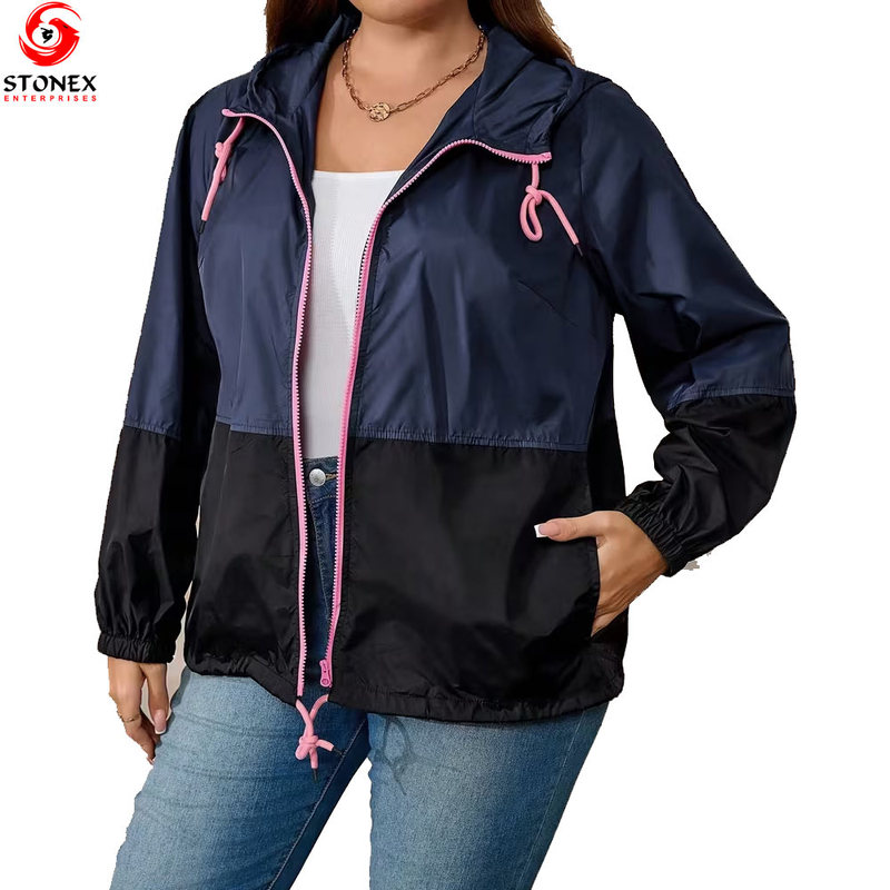 Water Resistant Wind Proof Hooded Windbreaker