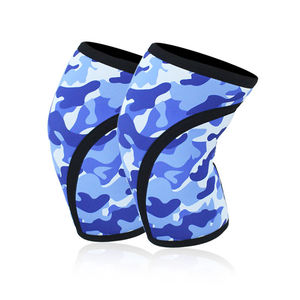 Manchon de genou de compression personnalisé en nylon respirant pour le fitness, unisexe, toutes saisons, avec sangles de levage pour la musculation et logo personnalisé - Product Image 2