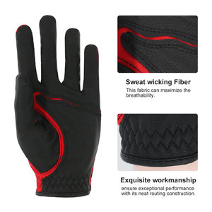 Gants de golf professionnels personnalisés en cuir de mouton respirant et imperméable pour hommes et femmes, main gauche, toutes tailles, logo personnalisé - Product Image 5