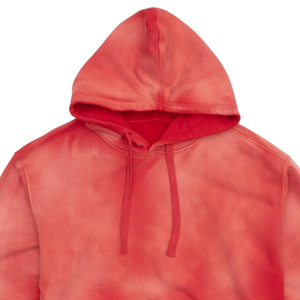 Sun Faded Washed <b>Red</b> <b>Hoodie</b> Oversized Pullover Cotton Casual Streetwear Hooded Sweatshirt <b>For</b> Men <b>Women</b> Custom Logo OEM Hoodies - Product Image 6