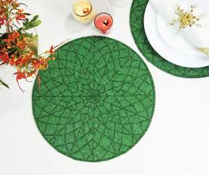 Bottle Green Handmade Beaded <b>Placement</b> - Product Image 1