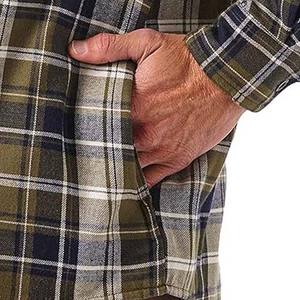 Custom Logo High Quality Breathable <b>Work</b> Outdoor Winter Fleece <b>Canvas</b> <b>Jacket</b> with Front Logo Position for Men - Product Image 6