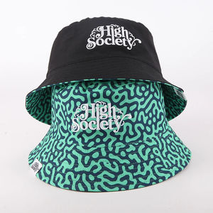 High Quality Custom <b>Summer</b> Fisherman Reversible Bucket Hat 3D Embroidery Private Label Printed Sun Shade <b>Cap</b> Wholesale - Product Image 4