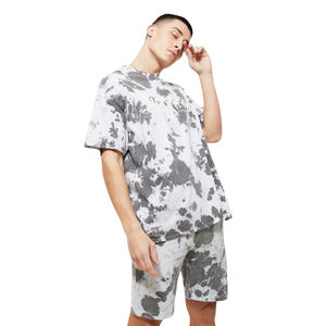 Conjunto de Camiseta y Pantalones Cortos Unisex con Lavado Ácido, Diseño de Logotipo Personalizado, 100% Algodón, Transpirable, Casual, Cintura Media, Conjunto de 2 Piezas para Verano - Product Image 2