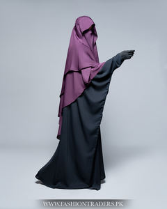 Robe Hijab Khimar à rabat en diamant pour femmes musulmanes en tissu polyester respirant Vente en gros Vêtements modestes islamiques - Product Image 5