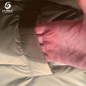 Custom Hot Sell Striped Ribbed Puffer <b>Jacket</b> <b>Men</b> <b>Long</b> Sleeves Unisex Puffer <b>Jacket</b> - Product Image 6