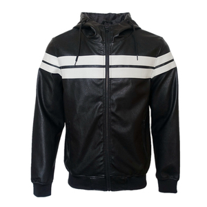 Veste zippée vintage en cuir véritable vieilli, imperméable, écologique, coupe-vent, pour homme, coupe ajustée, style motard, chaude pour l'hiver - Product Image 4