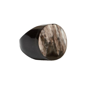 El mejor diseño indio hecho a mano de alta calidad anillo de cuerno de búfalo para mujer Natural alto pulido cuerno de búfalo joyería amor náutico - Product Image 2