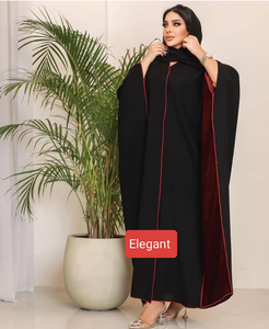Kaftan Abaya de qualité supérieure de Dubaï avec un travail d'application de velours, parfaitement conçu pour l'Aïd et le Ramadan, nouvelles collections 2026 - Product Image 3