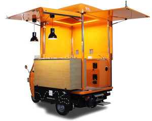 Tricycle alimentaire électrique, chariot de restauration mobile, van de cuisine de rue à trois roues pour café, pizza, tacos, glaces, snacks, hot-dogs - Product Image 3