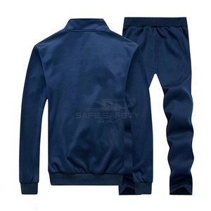 Quantité minimale de commande bas Survêtement d'entraînement de haute qualité pour hommes Survêtement uni avec logo personnalisé pour hommes - Product Image 2