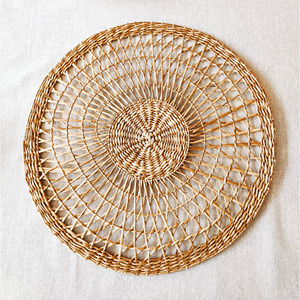 Bohemian cỏ biển placemat thanh lịch Raffia placemats cho bàn ăn giá rẻ nhất rơm cỏ underplate thảm - Product Image 2