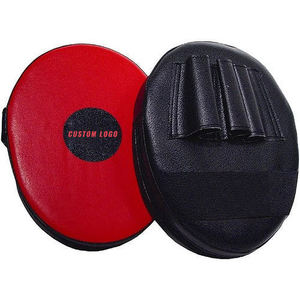 Pads de frappe en cuir PU pour l'entraînement en salle de sport - Conception légère et durable, couleurs personnalisées, service OEM, haute qualité, noir et rouge - Product Image 1
