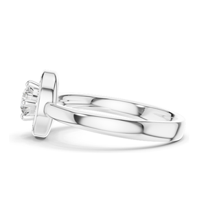 Bague pour femme en diamant de laboratoire 0,39 CT, clarté VVS-VS EF, disponible en or 18 carats, 14 carats, 10 carats et argent 925, rose, jaune, blanc - Product Image 4