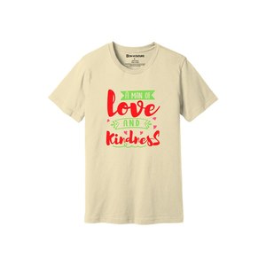 Thèmes de gentillesse imprimer 100% t-shirt en tissu de coton 160-180 à lourd GSM 12 couleurs disponibles Personnalisé votre propre conception et placement - Product Image 5