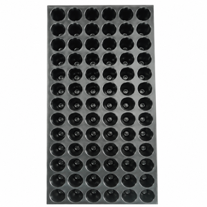 <b>Plastic</b> Nursery <b>Tray</b> Round 72 Cell With Drainage Hole For Seedling Germination Hydroponic Cultivation - Product Image 4