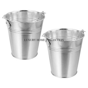 Cubo de carbón de metal de diseño antiguo de gran capacidad con revestimiento resistente al calor para almacenar carbón y astillas de madera de forma segura - Product Image 3