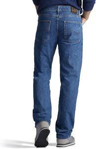 Men's Casual Mid Waist Straight Leg 100% Cotton <b>Jeans</b> <b>Button</b> <b>Fly</b> Closure OEM Service Colored Canvas Wash - Product Image 4