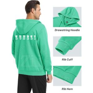 Sudadera con Capucha de Felpa de Algodón Bordada de Corte Regular de 310 gramos, Estilo Urbano, Tendencia, Lisa, de Calidad, Nueva Moda - Product Image 4