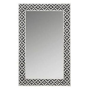 Marco de espejo de patrón moderno con incrustaciones de hueso clásico, pared de baño de hueso, marco de espejo de pared con incrustaciones de hueso hecho a mano decorativo para el hogar - Product Image 5