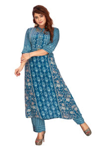 Hot on Sale Vêtements traditionnels pour femmes Fashion Kurti Set pour les occasions de fête et de mariage de l'Inde - Product Image 2