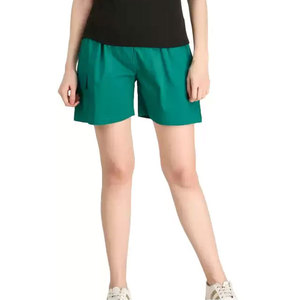Vêtements de fitness professionnels américains pour femmes, shorts de couleur unie taille haute personnalisés, tissu grande taille - Product Image 4