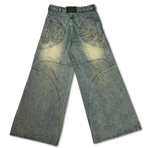 Nouveau pantalon de style pénal élégant, qualité supérieure, pantalon en denim ample élégant, coton biologique respirant, pantalon pour femmes - Product Image 1