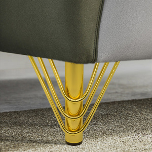 Moderno placcato oro placcato in metallo affusolato gamba del tavolo <span class=keywords><strong>per</strong></span> soggiorno camera da letto <span class=keywords><strong>per</strong></span> cucina divano in ferro disegno diritto obliquo - Product Image 5