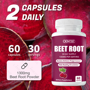 Private Label <strong>Beet</strong> <strong>Root</strong> Capsules Pure Non-GMO &amp; Gluten Free <strong>Beet</strong> <strong>Root</strong> Powder Capsules for Athletic Digestive Immune - Product Image 3