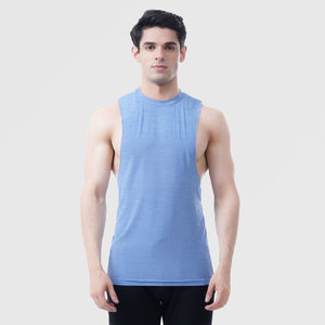 Custom Logo <b>Men</b> Gym Muscle Tank Top Quick Dry Fitness Sleeveless T-shirt Workout Training Bodybuilding <b>Stringer</b> Sport <b>Vest</b> - Product Image 5