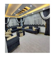 Juego de sofá de suelo marroquí Majlis árabe personalizable opciones en forma de L y en forma de U para muebles de sala de estar