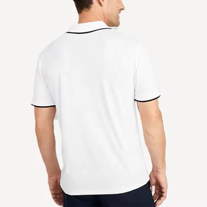 เสื้อยืดโปโลผู้ชายทรงสลิมฟิตเสื้อผ้าฝ้ายระบายอากาศได้ดีแบบลำลองสำหรับฤดูร้อน - Product Image 4