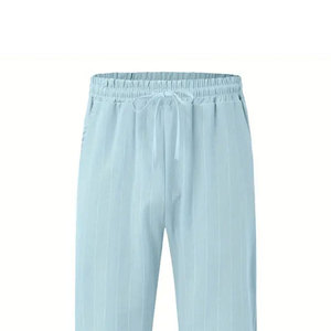 Pantalons en coton et lin pour hommes les plus vendus Confortables Nouveauté Design personnalisé avec taille mi-haute Qualité supérieure à prix avantageux - Product Image 3