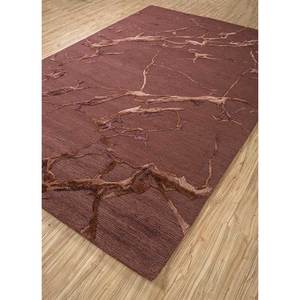 พรมขนสัตว์และวิสโคสทอมือลายเรขาคณิตสีแดงและสีส้มสำหรับใช้ในบ้าน-TNQ-4390 - Product Image 2