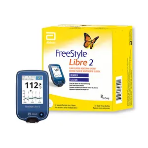 Lector FreeStyl Libre 2 con kit de Inicio de sensor para monitoreo continuo de glucosa