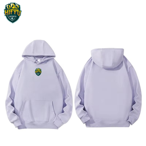 Sudadera con capucha de gran tamaño 100% algodón con logotipo personalizado bordado, estilo informal cómodo para hombres, para invierno - Product Image 5